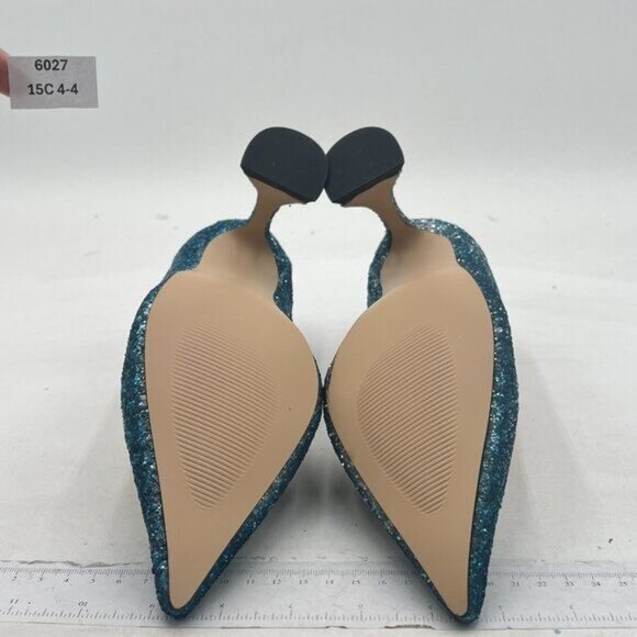 YDN Women Pointed Toe Slip on Pumps Special Kitten High Heel Shoe for Party Prom - Picture 6 of 7